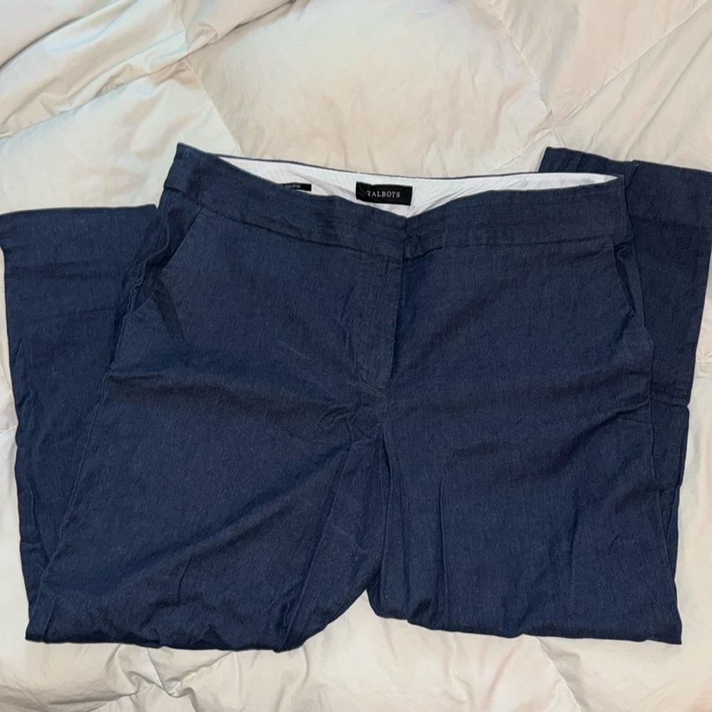 Stretch denim 25” crop pant
